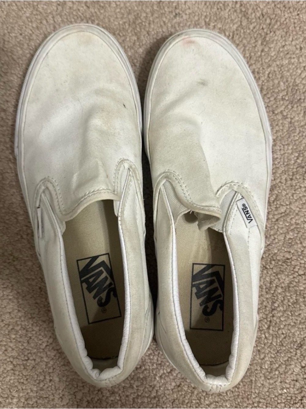 Vans Classic Slip-On Womens Shoes in White